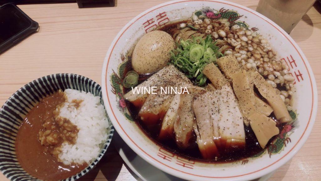 食べ歩き 京紫灯花繚乱 四谷三丁目 ラーメン 6点 ワイン忍者
